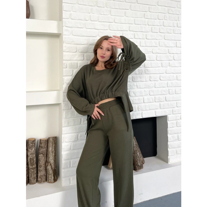 Tasarım İkili Set Haki