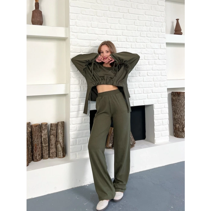 Tasarım İkili Set Haki