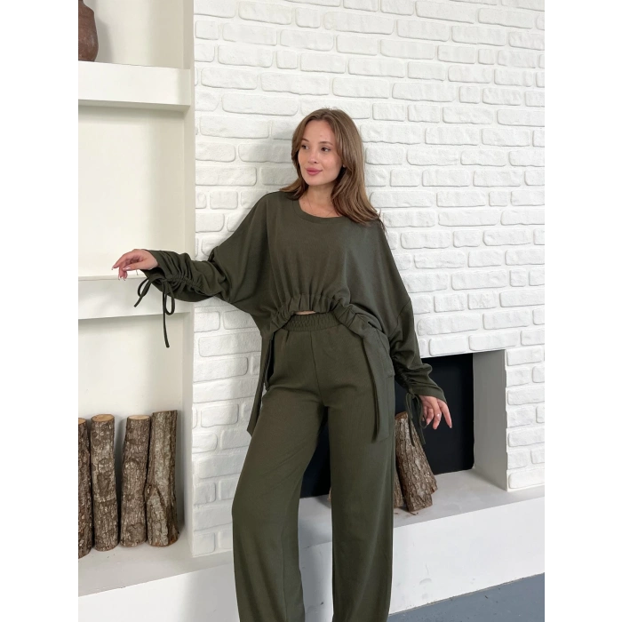 Tasarım İkili Set Haki