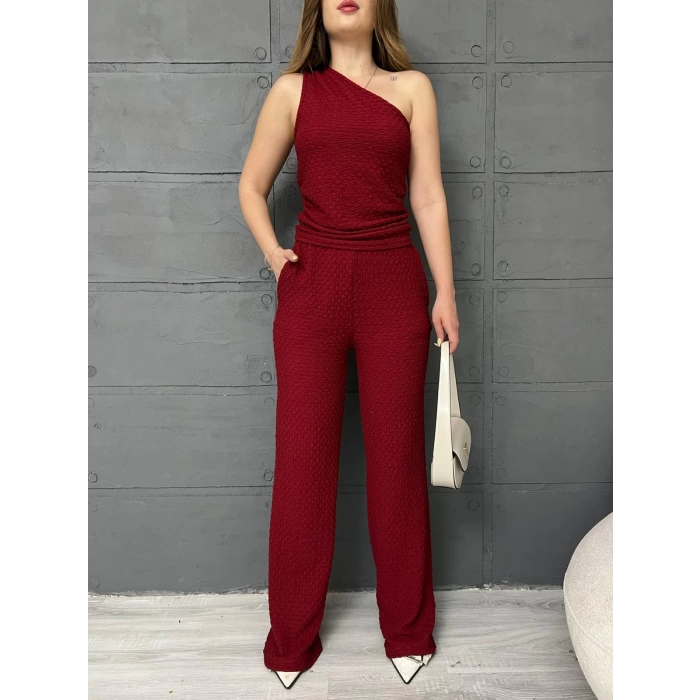 Tek Omuz Bürümcük Takım Bordo
