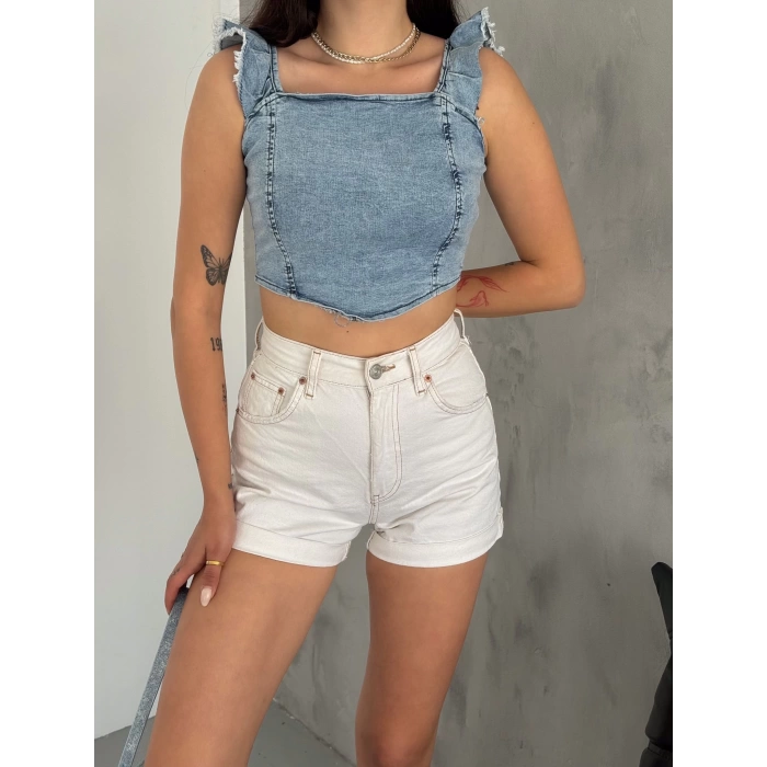 Yıkamalı Kot Crop
