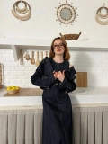 Elbise-Ceket Denim Takım Lacivert
