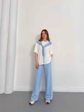 Oversize Tişörtlü Candy Mood Takım MAvi
