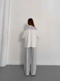 Oversize Tişörtlü Candy Mood Takım Gri