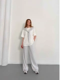 Oversize Tişörtlü Candy Mood Takım Gri