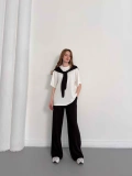 Oversize Tişörtlü Candy Mood Takım Siyah