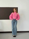 Bolero Detaylı Triko Takım Pembe