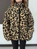 Desenli Peluş Polar Leopar