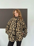 Desenli Peluş Polar Leopar