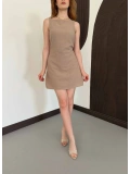 Ham Keten Basic Elbise Vizon
