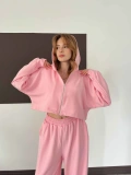 Modal Viral Üçlü Takım Pembe