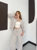 Paraşüt Bomber Ceket-Pantolon Takım Gri