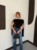 Pelerin Detaylı Body Suit Siyah