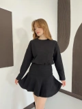 Piliseli Linda Elbise Siyah