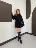 Piliseli Linda Elbise Siyah