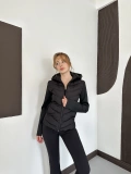 Range Kapüşonlu Şişme Mont Siyah