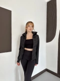Range Kapüşonlu Şişme Mont Siyah