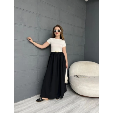 Garnili Prenses Elbise Siyah
