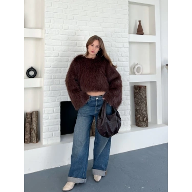 Peluş Kumaş Sweet Kahverengi