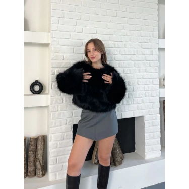 Peluş Kumaş Sweet Siyah
