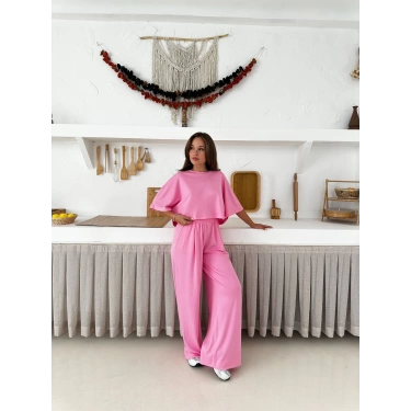 Modal kumaş İkili Takım Pembe