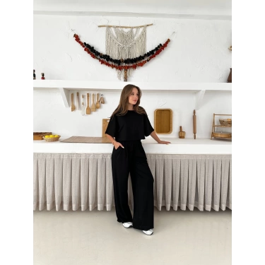 Modal kumaş İkili Takım Siyah