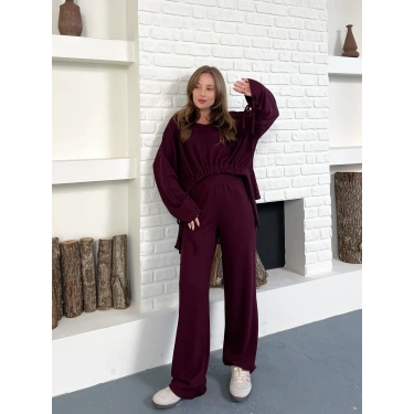 Tasarım İkili Set Bordo