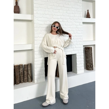 Tasarım İkili Set Ekru