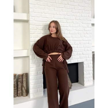 Tasarım İkili Set Kahverengi