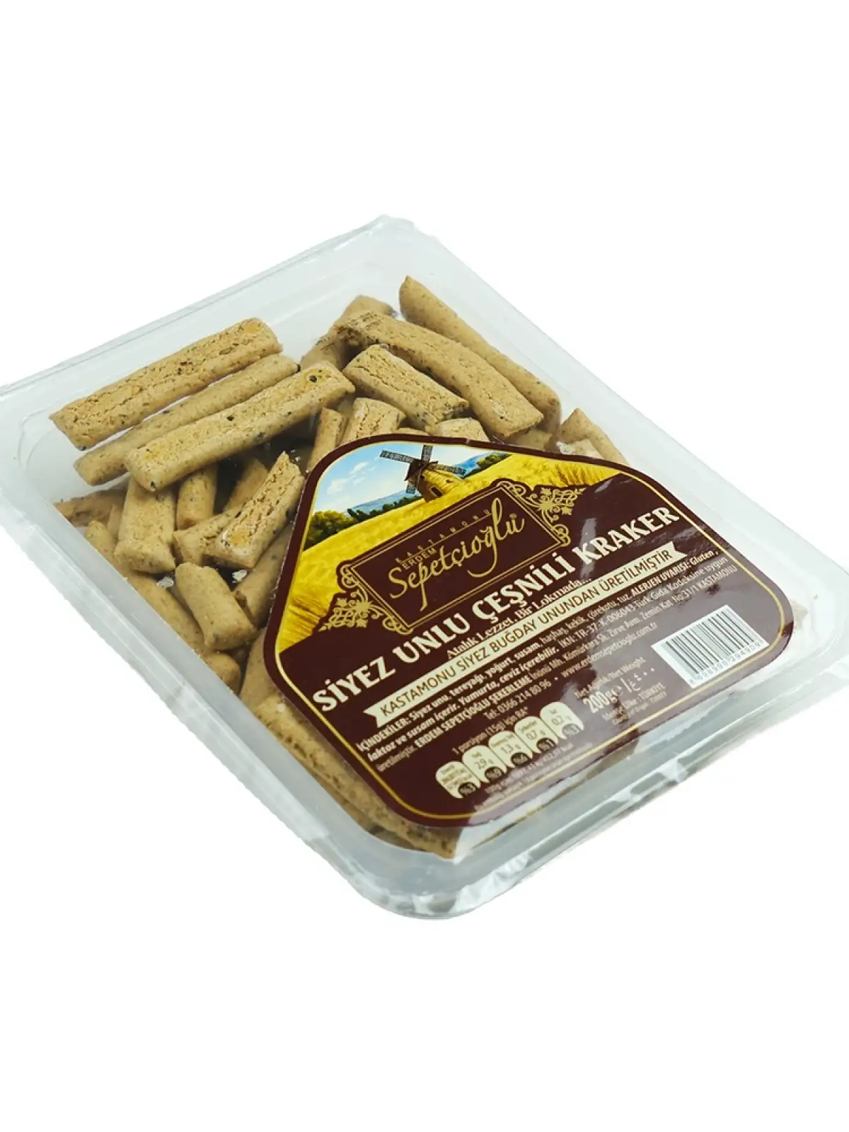 Siyez Unlu Çeşnili Kraker 200G