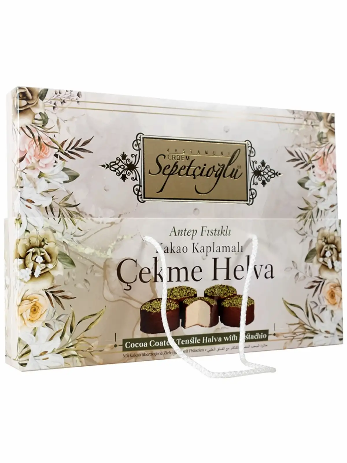 Kakao Kaplamalı Antep Fıstıklı Çekme Helva 288G