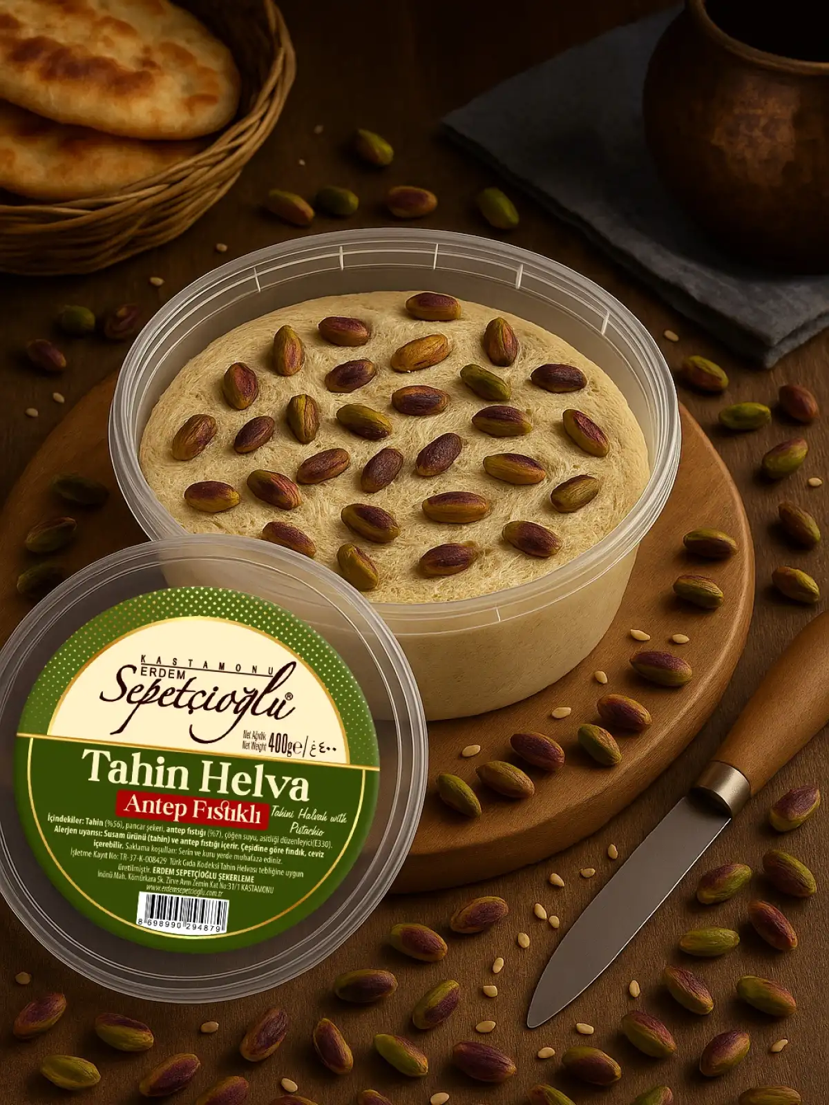 Antep Fıstıklı Kürek Tahin Helva 400G
