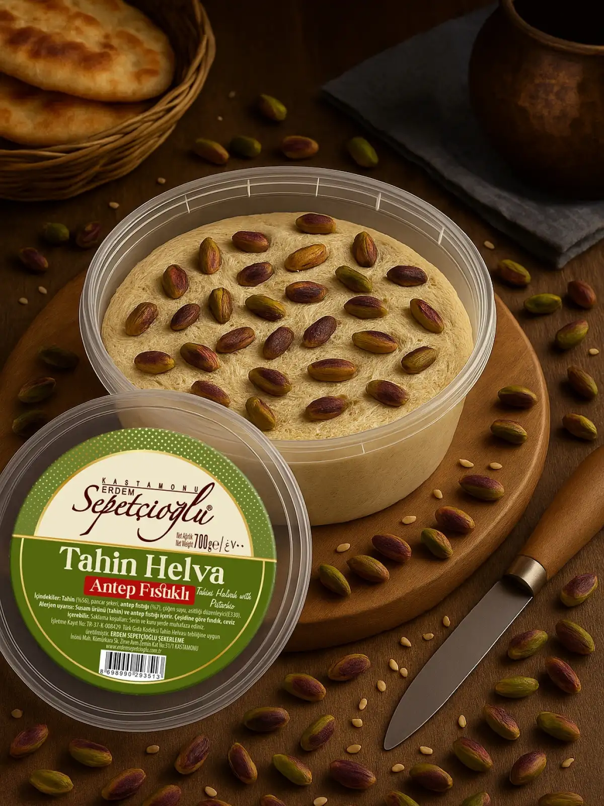 Antep Fıstıklı Kürek Tahin Helva 700G