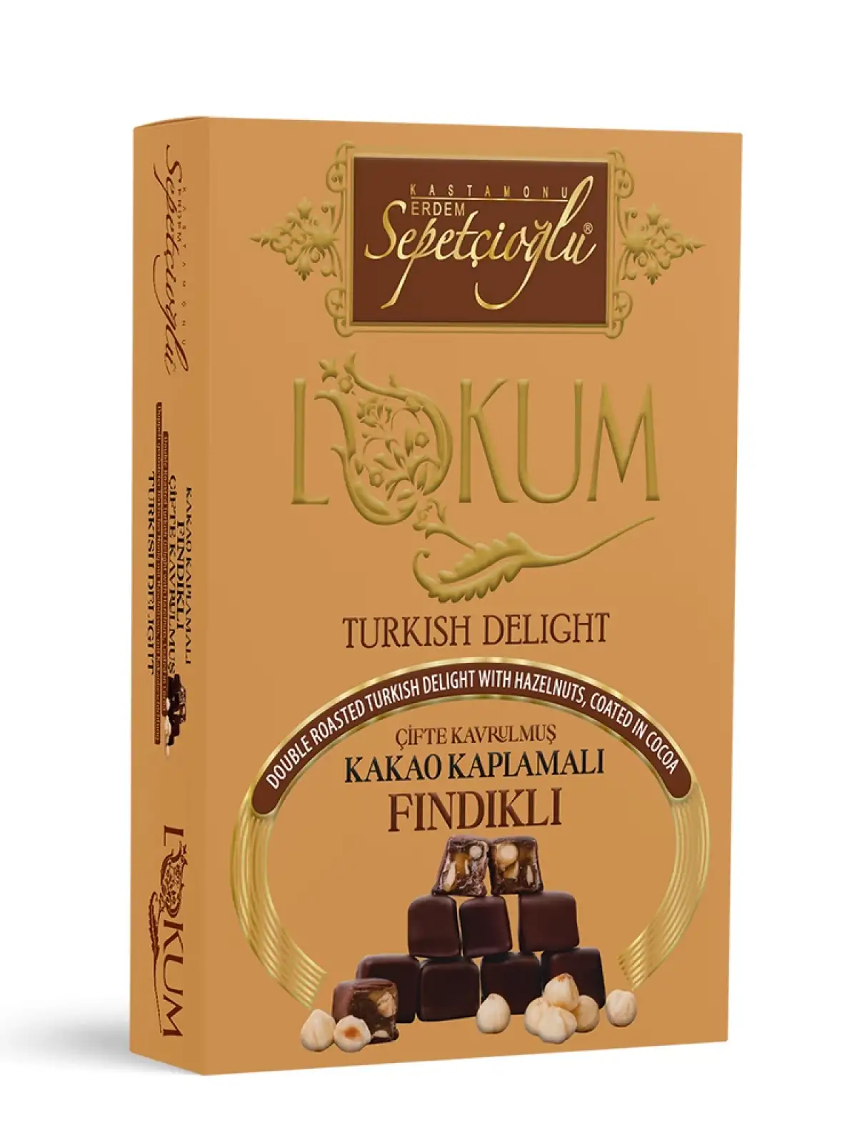 Kakao Kaplamalı Fındıklı Çifte Kavrulmuş Lokum 200G