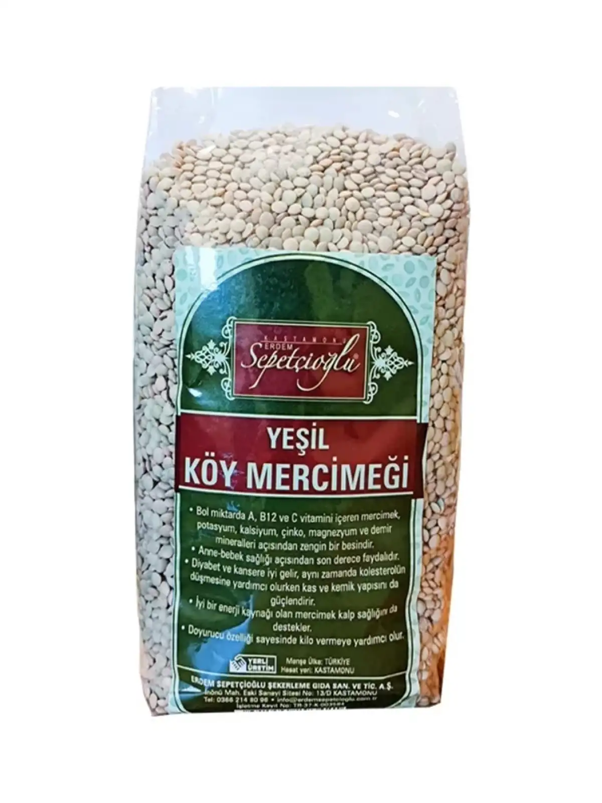 Yeşil Köy Mercimeği 1000G