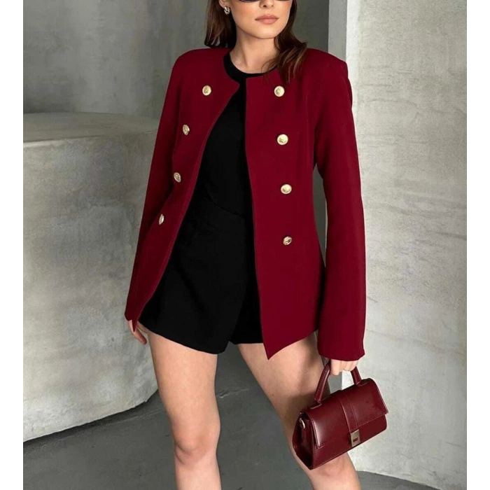 KADIN DENİZCİ CEKET BORDO