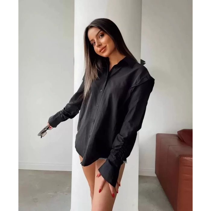 KADIN KOL BÜZGÜLÜ GÖMLEK