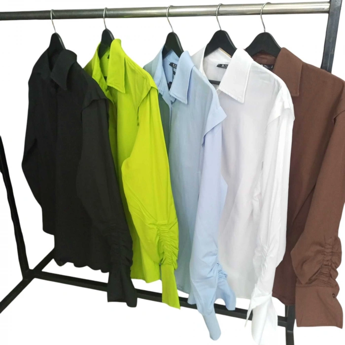 KADIN KOL BÜZGÜLÜ GÖMLEK