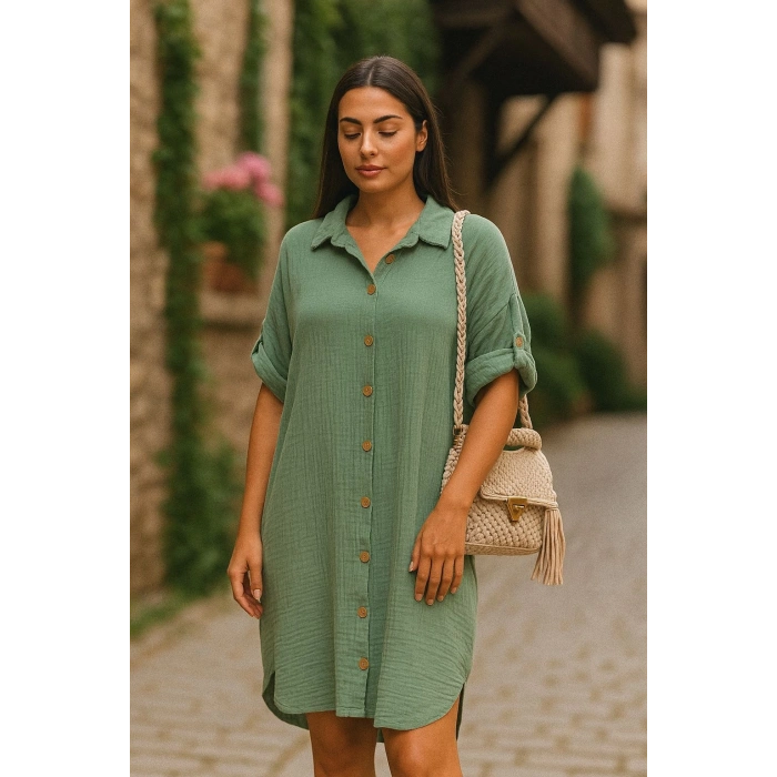 Müslin Gömlek Elbise