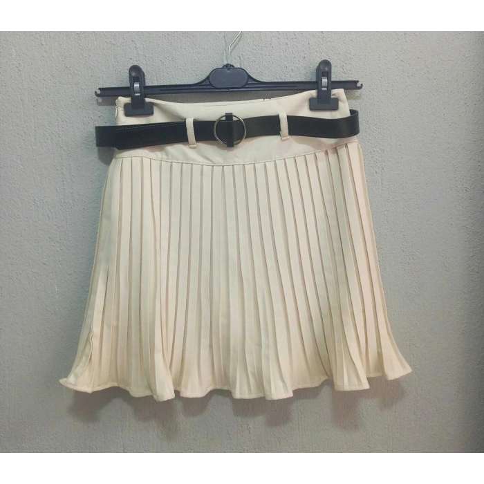 PİLELİ KADIN ŞORT ETEK