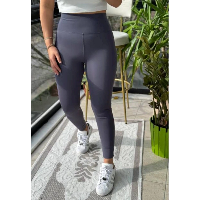 SÜPER YÜKSEK BEL TOPARLAYICI BELİZE PREMIUM KUMAŞ TAYT - ANTRASİT