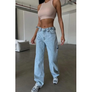 KEMERLİ JEAN PANTALON