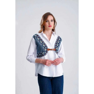 ETNİK KOT DETAYLI GÖMLEK