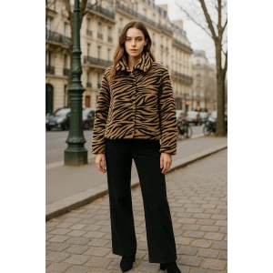 ZEBRA DESEN MONT KAHVERENGİ