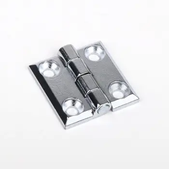 Krom Yaprak Menteşe (Delikli Pano Menteşesi) 40x40mm