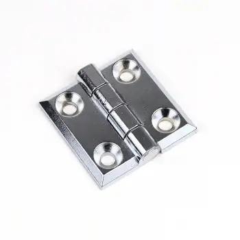 Krom Yaprak Menteşe (Delikli Pano Menteşesi) 50x50mm