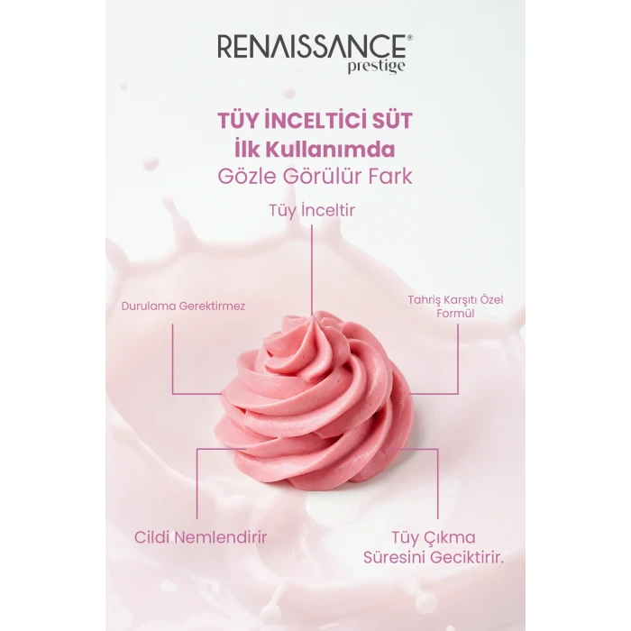 Renaissance Tüy Azaltıcı ve Nemlendirici Süt – Epilasyon & Lazer Sonrası Yatıştırıcı Bakım 100 ml