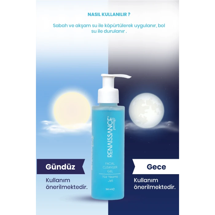 Renaissance Prestige Yüz Yıkama Jeli 150 ml – Nazik ve Etkili Cilt Temizliği