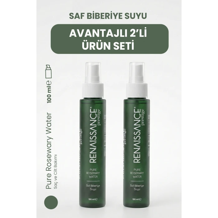 Renaissance Prestige Saf Biberiye Suyu Saç Toniği 100 ml x 2 Adet