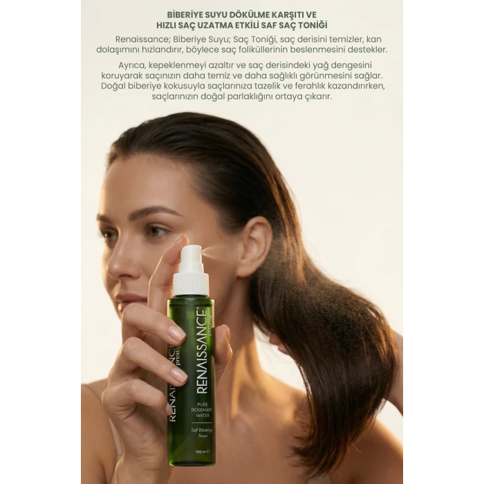 Renaissance Prestige Saf Biberiye Suyu Saç Toniği 100 ml x 2 Adet